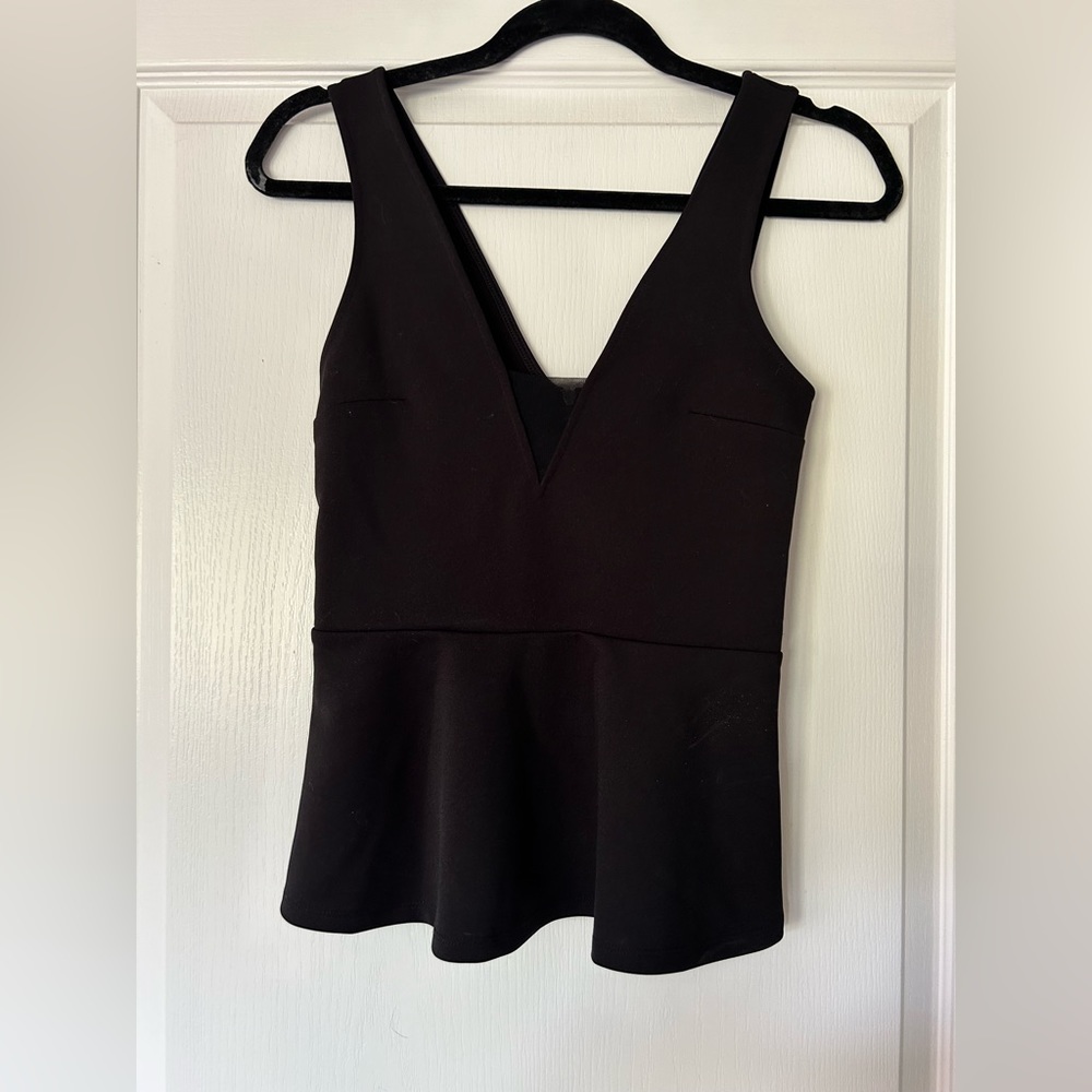 Express black peplum tank